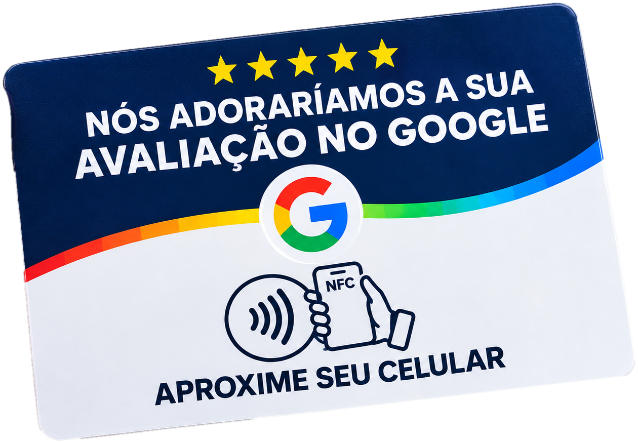 Placa NFC Avaliação no Google