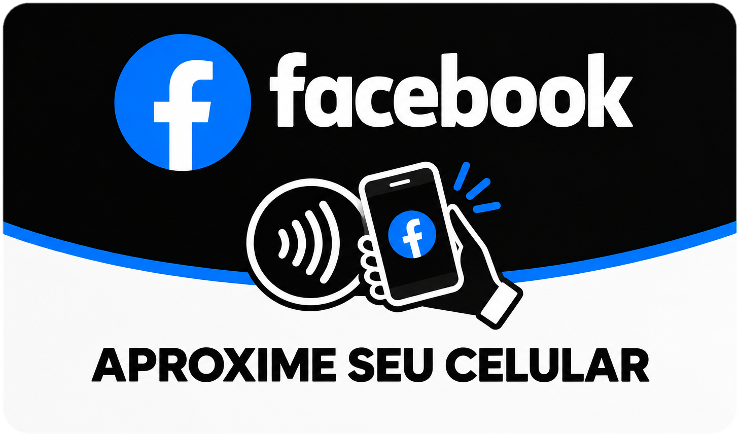 Placa NFC Facebook